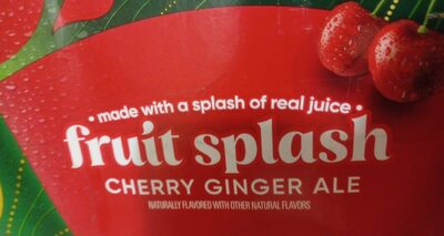 Canada Dry Zero Sugar Cherry Gingerale Fruit Splash 12oz