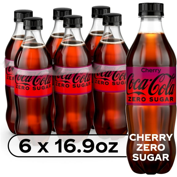 Coca-Cola Zero Sugar Cherry Diet Soda Soft Drink, 16.9 fl oz