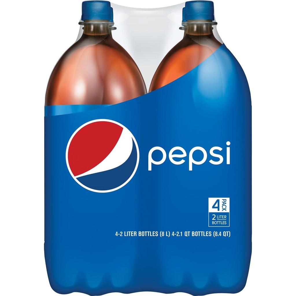 Pepsi Cola Soda, 3 Liter Bottles, 6 Pack