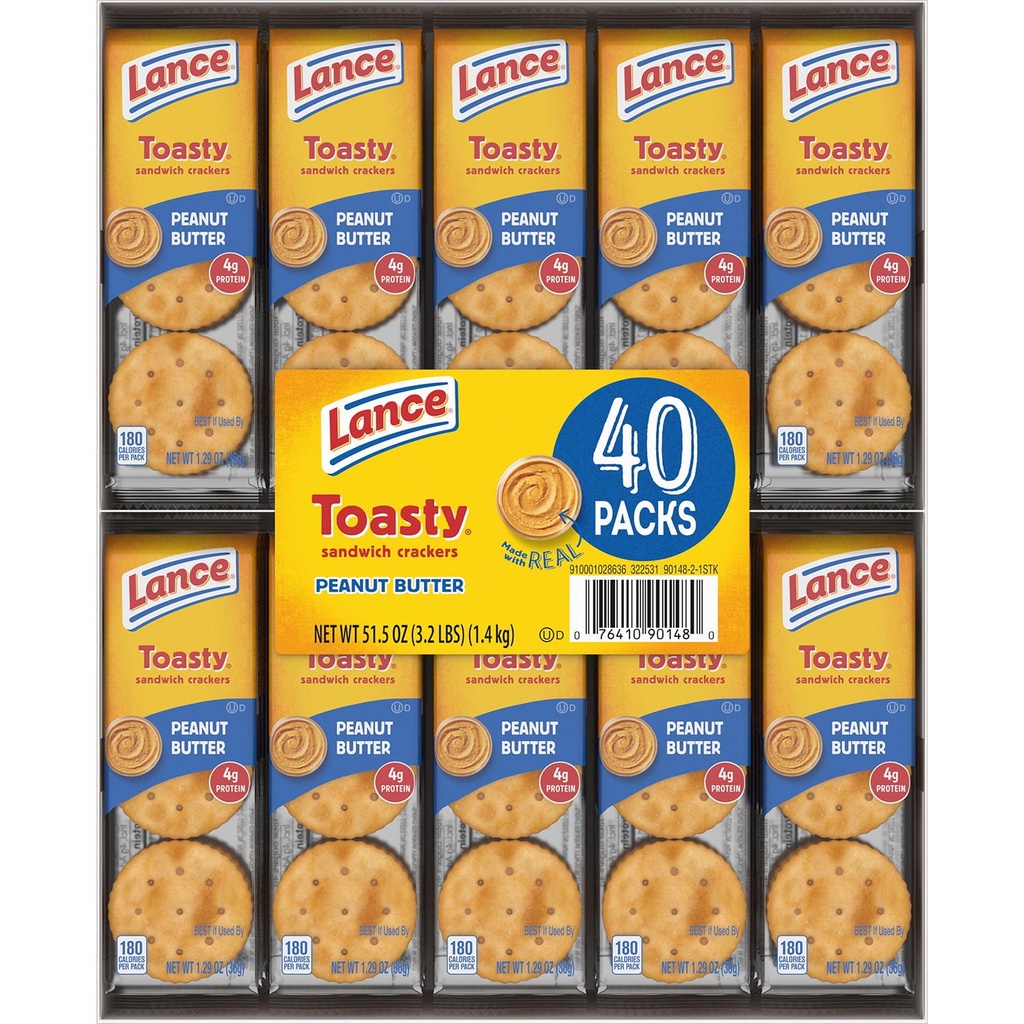 Lance Toasty Crackers, 40 Count