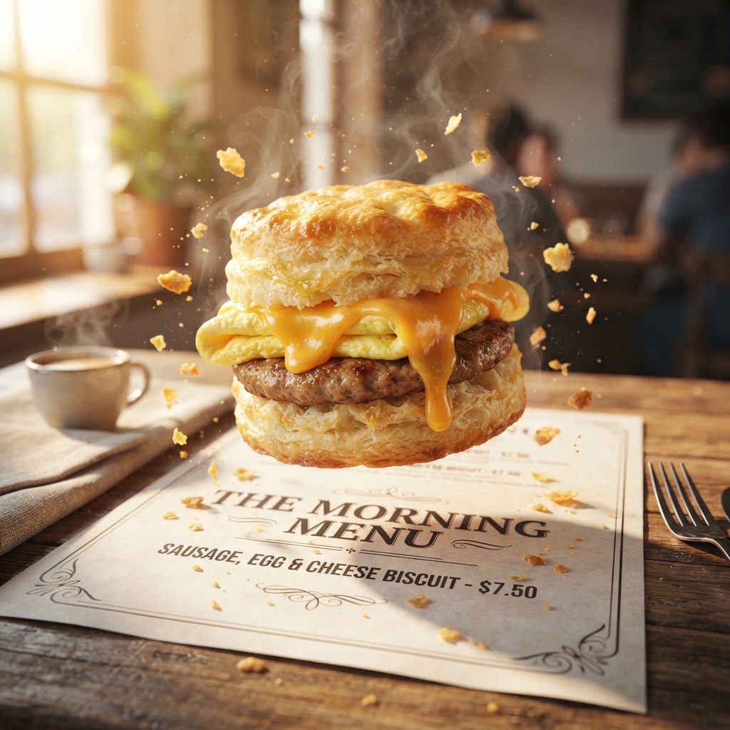 Sausage, Egg & Cheese Biscuit