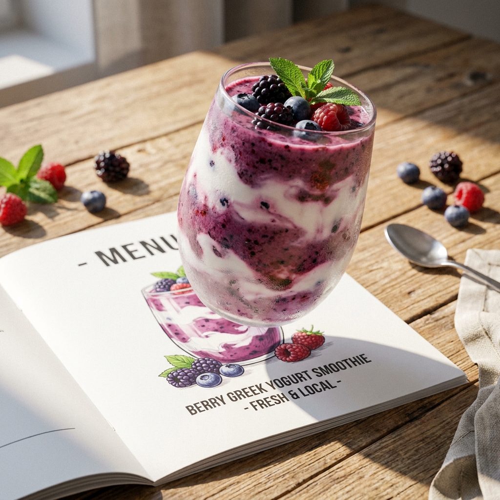 Berry Greek Yogurt Smoothie