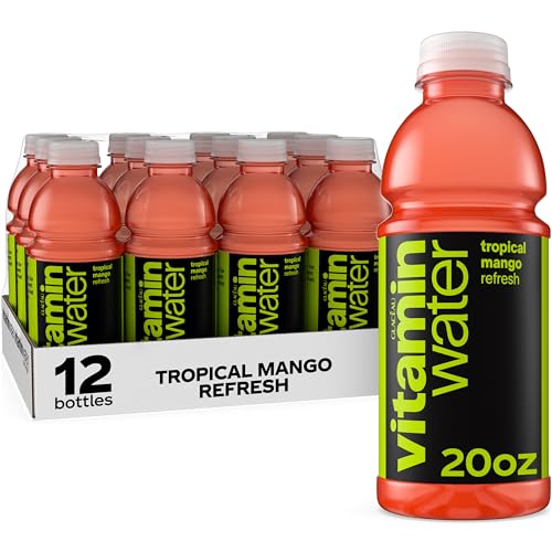 vitaminwater Refresh Tropical Mango Nutrient Enhanced Flavored Water Beverage, 20 fl oz bottle