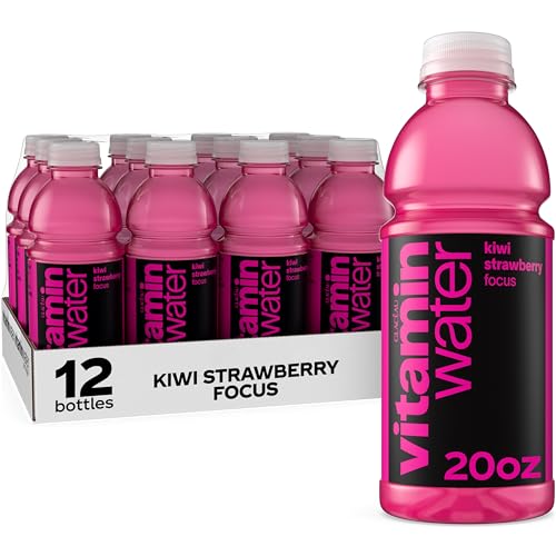 vitaminwater Focus Kiwi Strawberry Nutrient Enhanced Flavored Water Beverage, 20 fl oz bottle