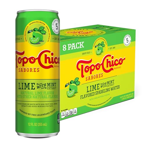 Topo Chico Sabores Lime with Mint Extract 12oz