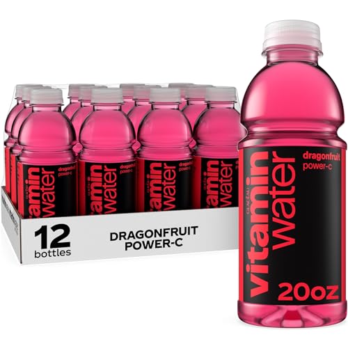 vitaminwater Power-C Dragonfruit, Flavored Water Beverage bottle, 20 fl oz