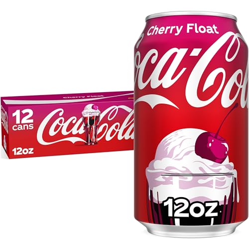 Coca-Cola Cherry Float Soda Soft Drink can, 12 fl oz