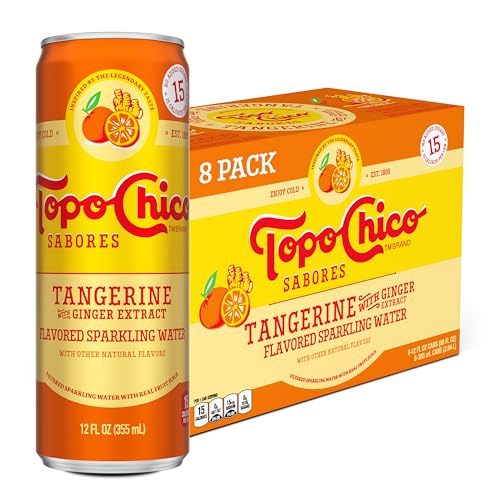 Topo Chico Sabores Tangerine with Ginger Extract 12oz