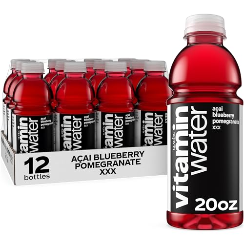 vitaminwater XXX Açai Blueberry Pomegranate Nutrient Enhanced Flavored Water Beverage, 20 fl oz bottle