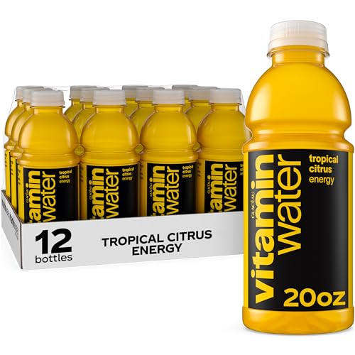 vitaminwater Energy Tropical Citrus Nutrient Enhanced Flavored Water Beverage, 20 fl oz bottle