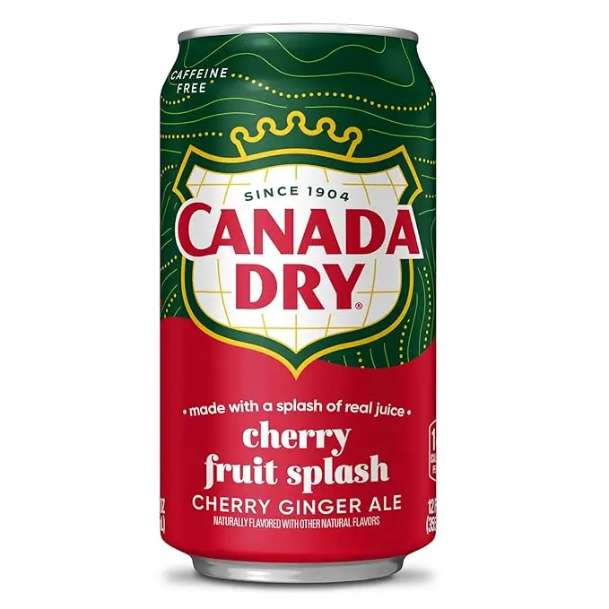 Canada Dry Cherry Gingerale Fruit Splash 12oz can