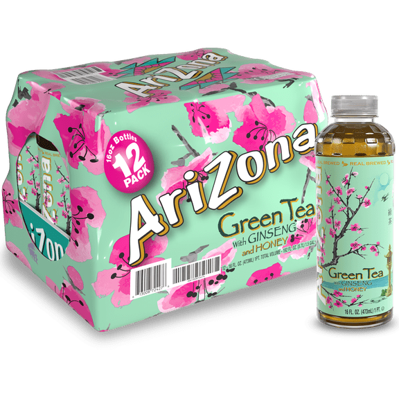 Arizona Green Tea with Ginseng and Honey, 16 Fl Oz