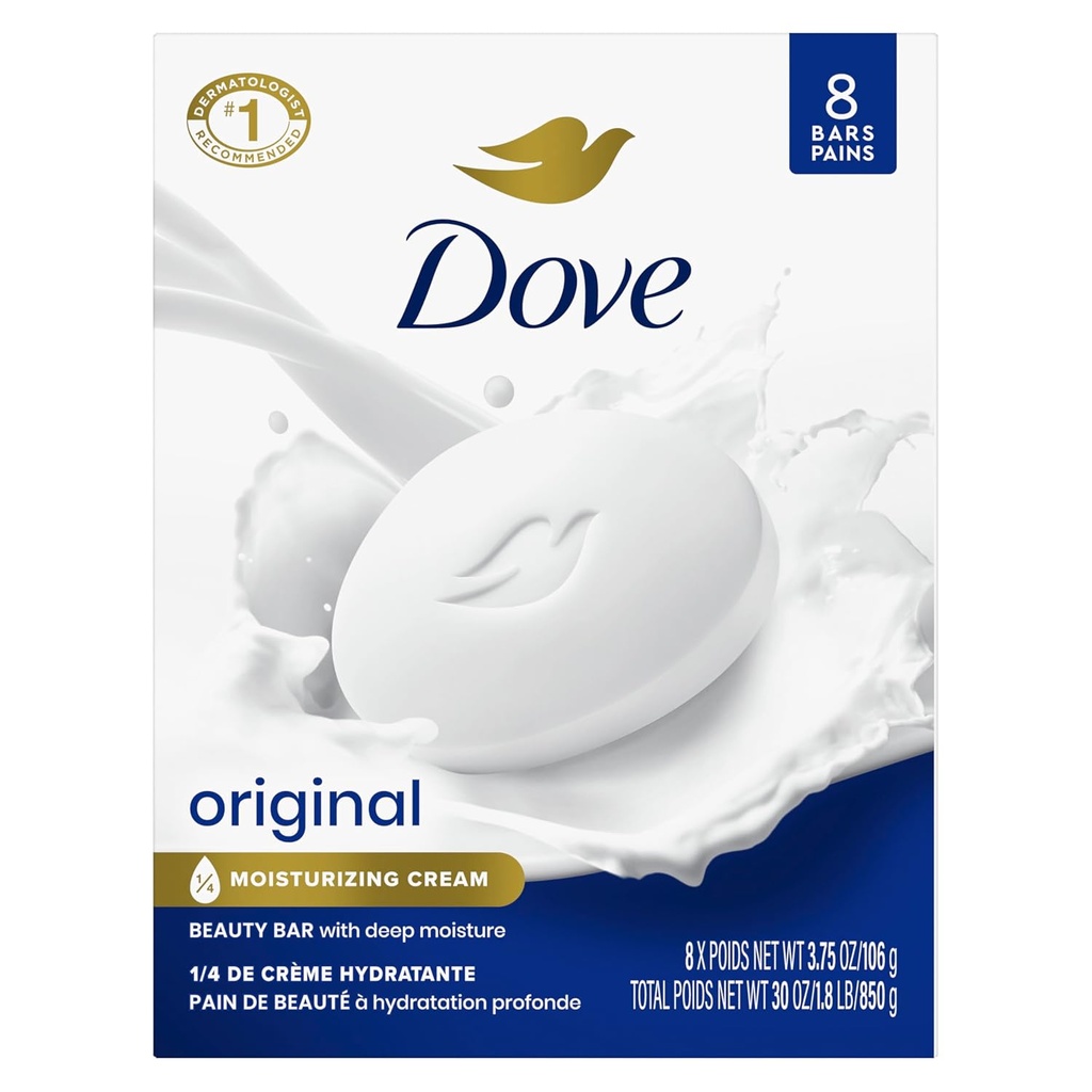 Dove Beauty Bar Soap, 5 ct