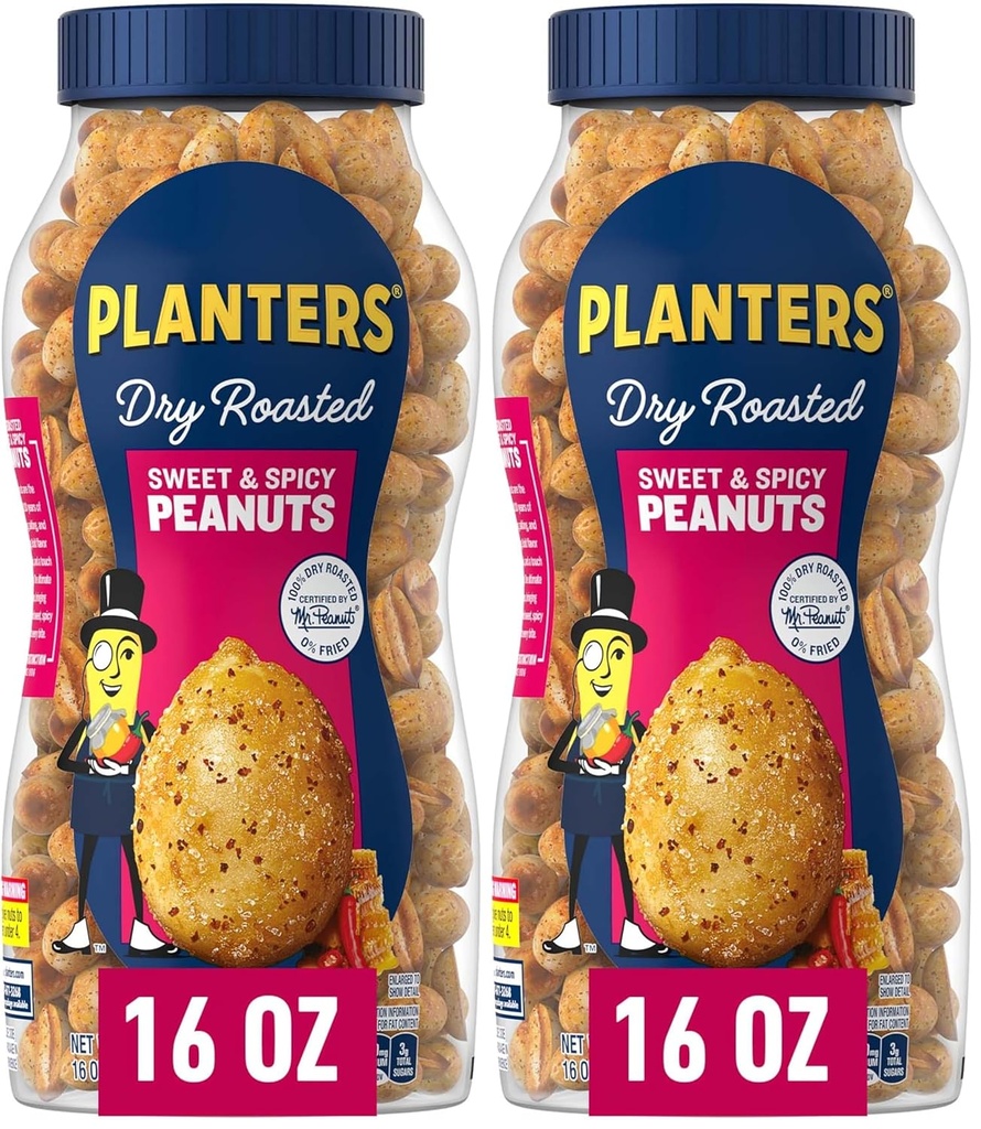 Planters Dry Roasted Sweet & Spicy Peanuts