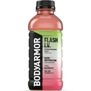BODYARMOR Flash I.V. Electrolyte Beverage, Strawberry Kiwi, 20 Fl Oz