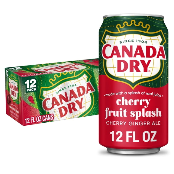 Canada Dry Cherry Gingerale Fruit Splash 12oz