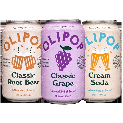 [COSTCO-1913302] OLIPOP Prebiotic Soda, Variety Pack