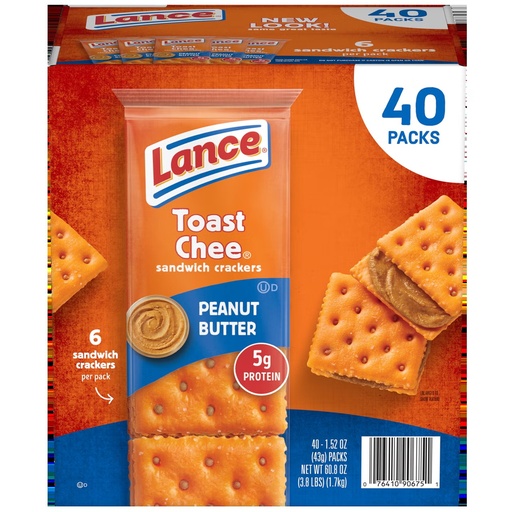 [COSTCO-438655] Toast Chee Peanut Butter Crackers, 40 Count