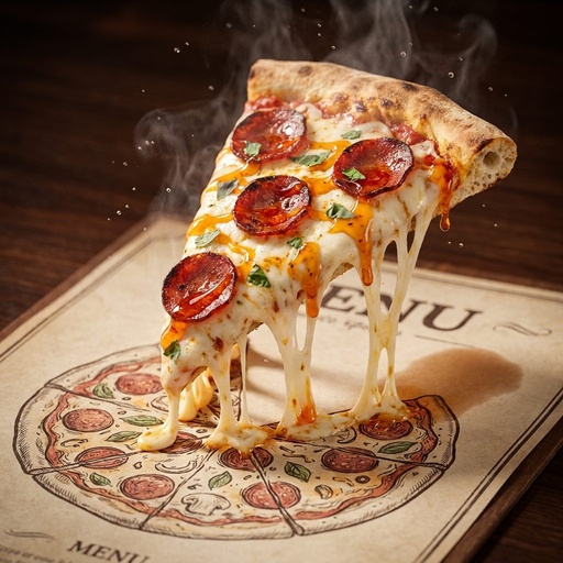 Hot Honey Pepperoni Pizza fresh out of the high speed oven
