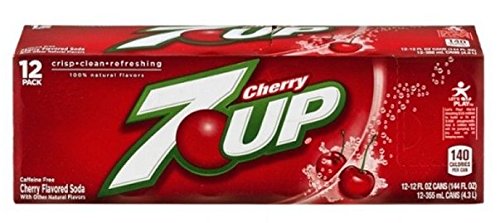 [AMZ010001] 7UP Cherry Flavored Soda, 12 fl oz can